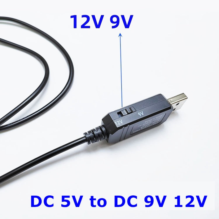 DC 5V to DC 9V 12V USB Voltage Step Up Converter Cable with 1A Step-up Volt Transformer Power Regulator Cable with LED Display