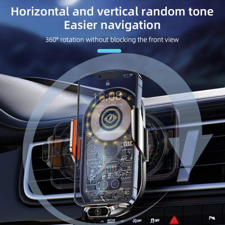 C13 Wireless Car Charger 15W Car Charging Station Automatic Induction Phone Holder Bracket