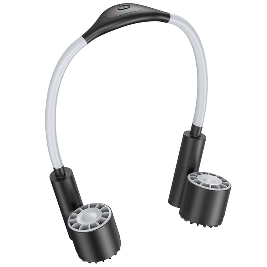 Long Life Twin-head Turbine Bladeless Neck Lazy Sports Fan