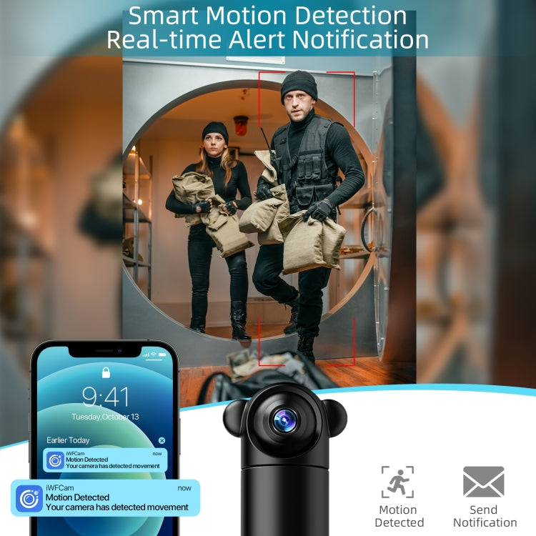 V10 HD Infrared Home Night Vision Mini Camera Remote Control Family Security Camera
