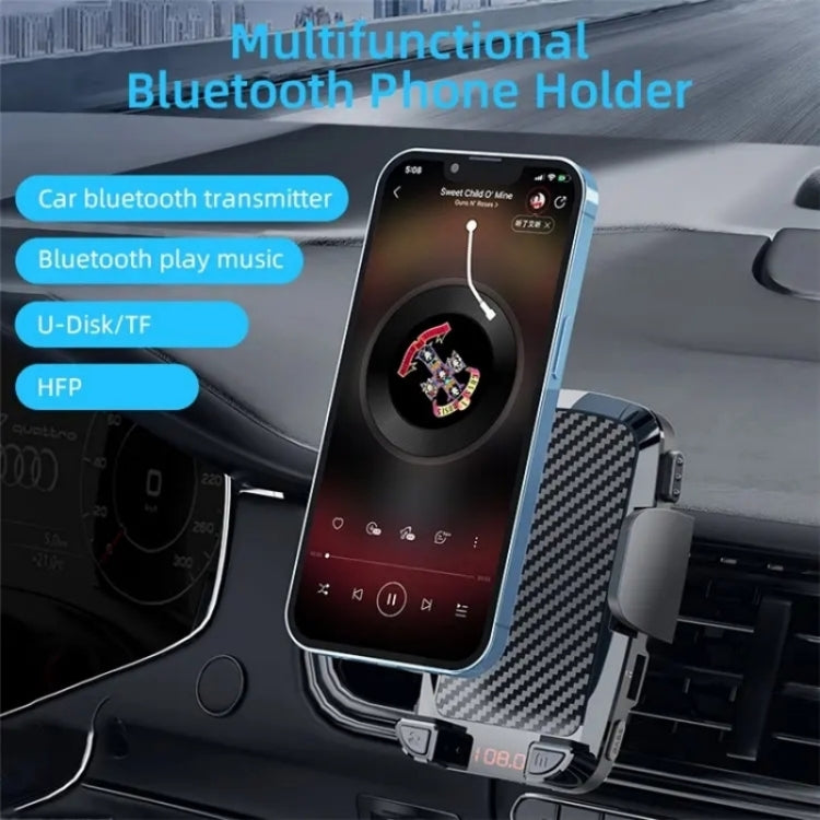 CS14 Car Interior Air Vent Mount Phone Stand MP3 Player FM Bluetooth Transmitter