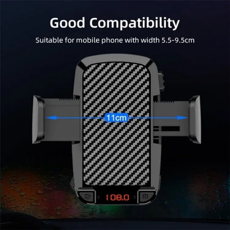 CS14 Car Interior Air Vent Mount Phone Stand MP3 Player FM Bluetooth Transmitter