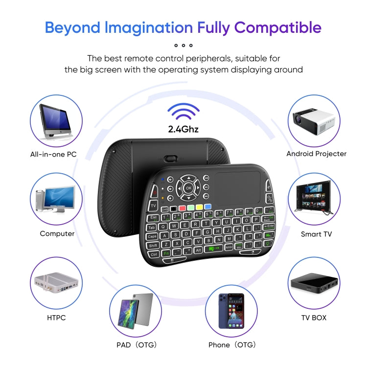 M9 Mini Wireless Keyboard Remote Control Mouse Keyboard Combo Support Touchpad Voice