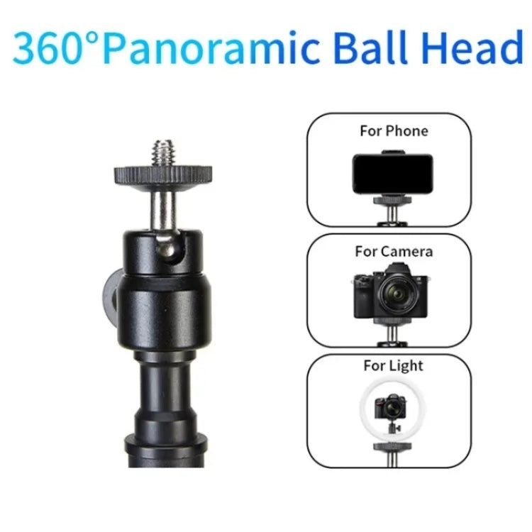 JMARY MT-49 For LED Video Light Clip Stand Adjustable Clamp Desk Mount Light Stand