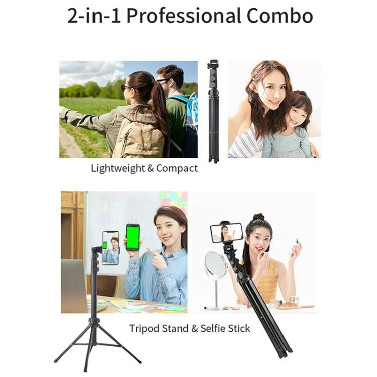 JMARY MT-36 4 Sections Adjustable Camera Stand Tripod 67-inch Live Streaming Phone Tripod