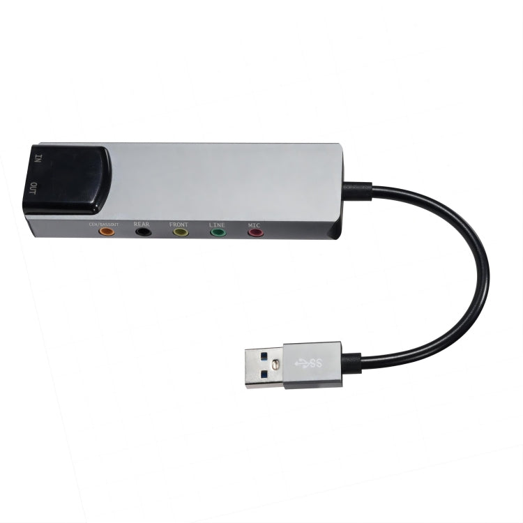 HY-601 6 in 1 USB Multi-Functional Sound Card USB + Audio 3.5 + 7.1CH / OPTICAL