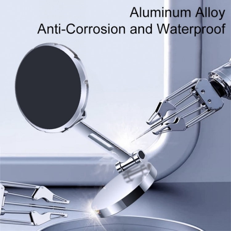 G158 360-Degree Rotating Metal Phone Stand Dashboard Folding Magnetic Car Mount