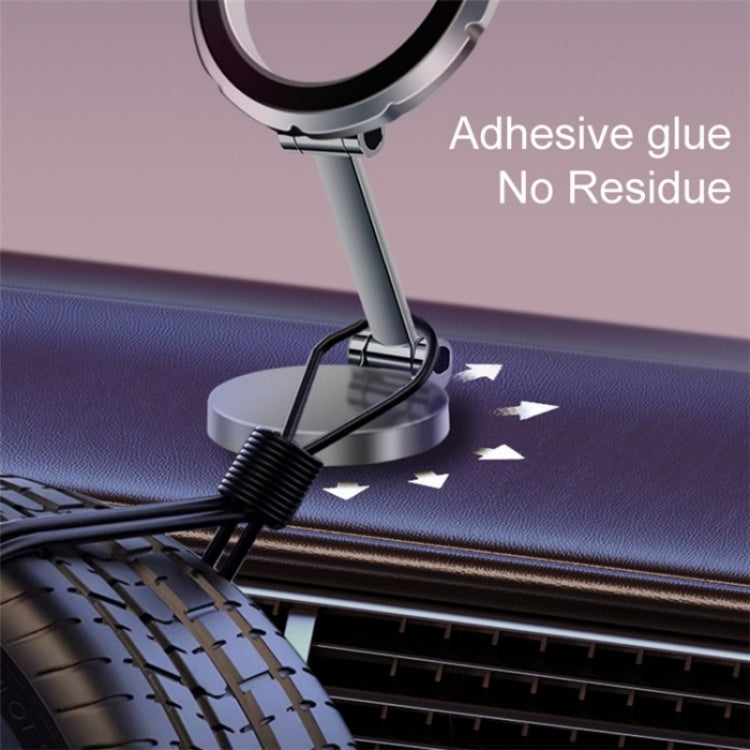 G118 1080-Degree Rotating Folding Magnetic Phone Holder Dashboard Suction Cup Car Mount