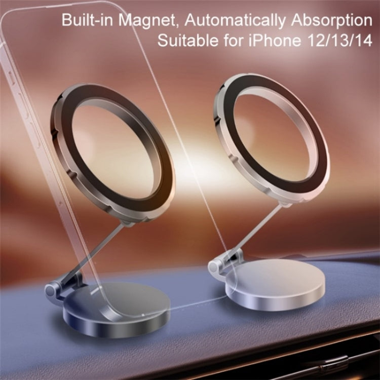 G118 1080-Degree Rotating Folding Magnetic Phone Holder Dashboard Suction Cup Car Mount