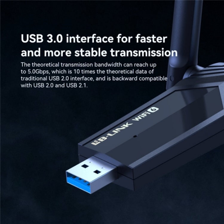 LB-LINK WDN1800H Esports Gaming USB 3.0 WiFi6 AX1800M Gigabit Wireless Network Card