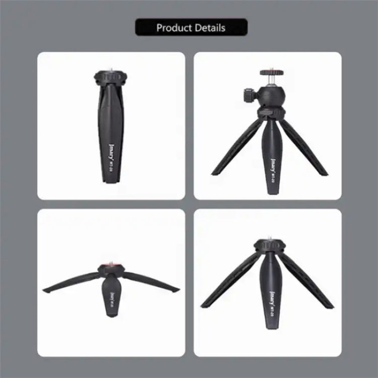 JMARY MT-20 Mini Portable 360 Degree Ball Head Selfie Stick Folding Desktop Tripod Phone Holder