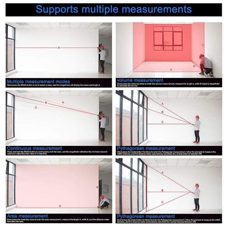 SNDWAY Range Finder Laser Handheld Range Finder SW-T100