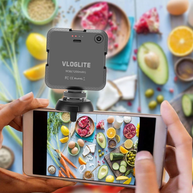 VLOGLITE W36 Mini Camera Phone Vlog LED Fill Light Portable Beauty Video Light