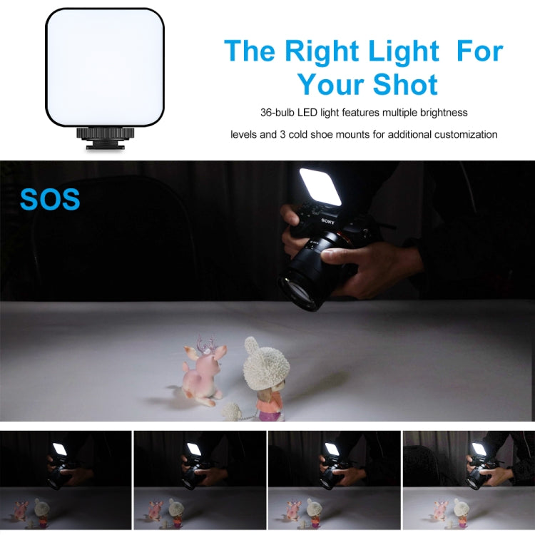 VLOGLITE W36 Mini Camera Phone Vlog LED Fill Light Portable Beauty Video Light