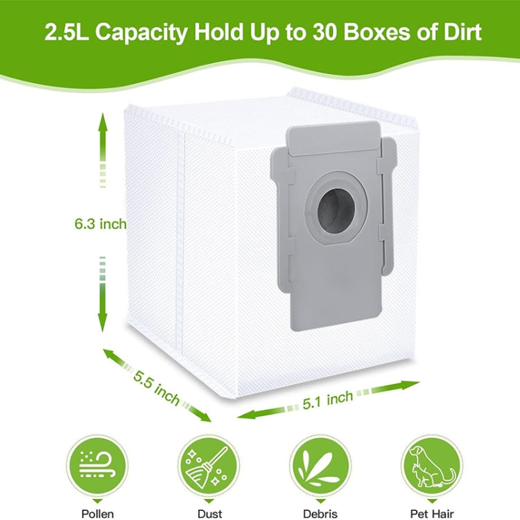 JUNSUNMAY 5pcs For iRobot Roomba i & s & j Series  i8 / i8+ / s9 / s9+ Vacuum Bags Automatic Disposal Dust Bags