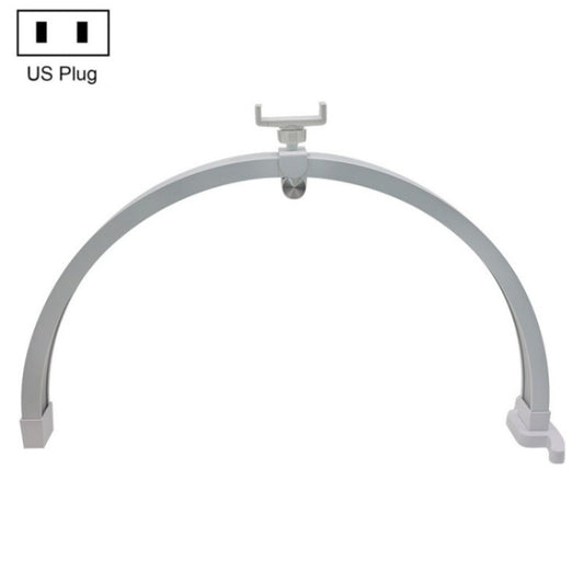 M12X Foldable LED Half Moon Lamp Touch Control Nail Art Lamp, Length: 56cm