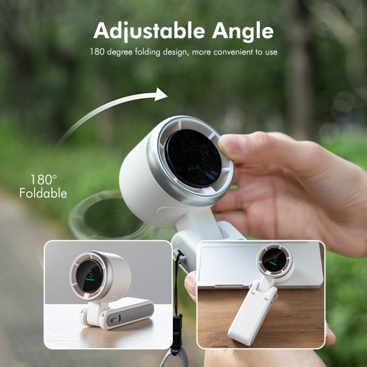 ENKAY Hat-Prince 3600mAh Battery Max 8H Cooling times Foldable Neck Turbo Fan with Digital Display