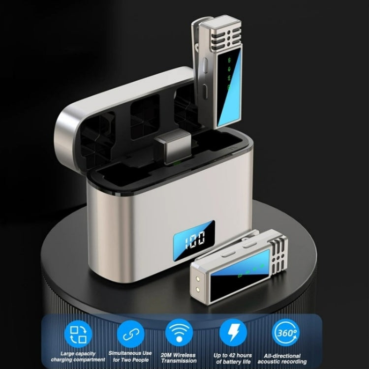 JMARY MW-15 USB-C / Type-C Port 2.4G Lavalier Wireless Microphone