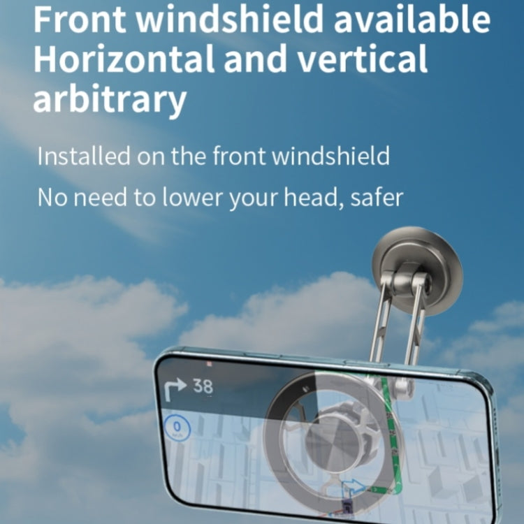 G188 Aluminum Alloy Adjustable Cellphone Stand Car Dashboard Magnetic Phone Holder