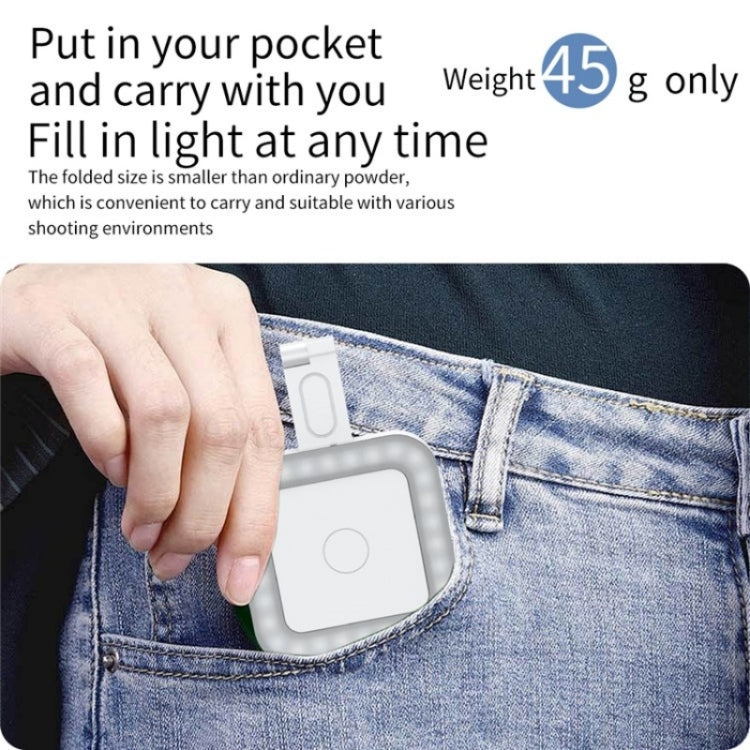 V18 Portable Skin Beauty Live Streaming LED Fill Light Magnetic Phone Selfie Lamp