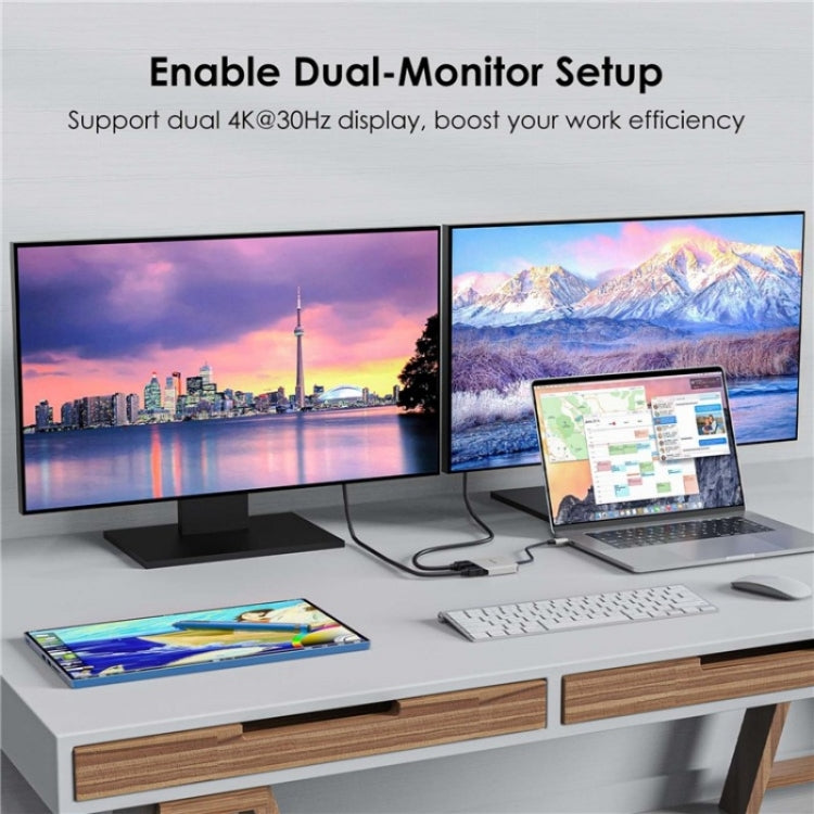 WAVLINK UHP510 Pro 87W PD Charging USB C to Dual HD Converter 4K 60Hz Monitor Adapter