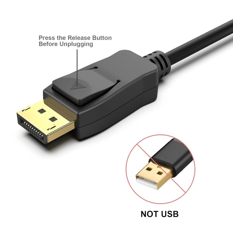 DisplayPort to DisplayPort Cable For Lenovo, Dell, HP, ASUS More