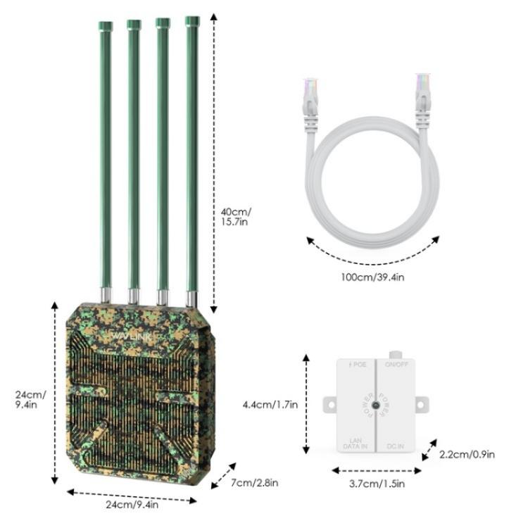WAVLINK WN573HX1 WiFi 6 AX1800 Dual Band Wireless Router Outdoor WiFi Access Point