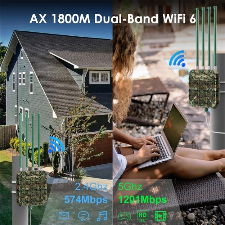 WAVLINK WN573HX1 WiFi 6 AX1800 Dual Band Wireless Router Outdoor WiFi Access Point