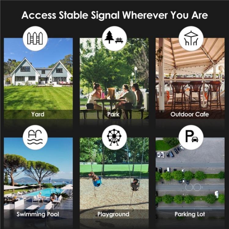 WAVLINK WN588HX3 AX3000 Outdoor WiFi Extender with 6 Antennas Dual Band WiFi Repeater