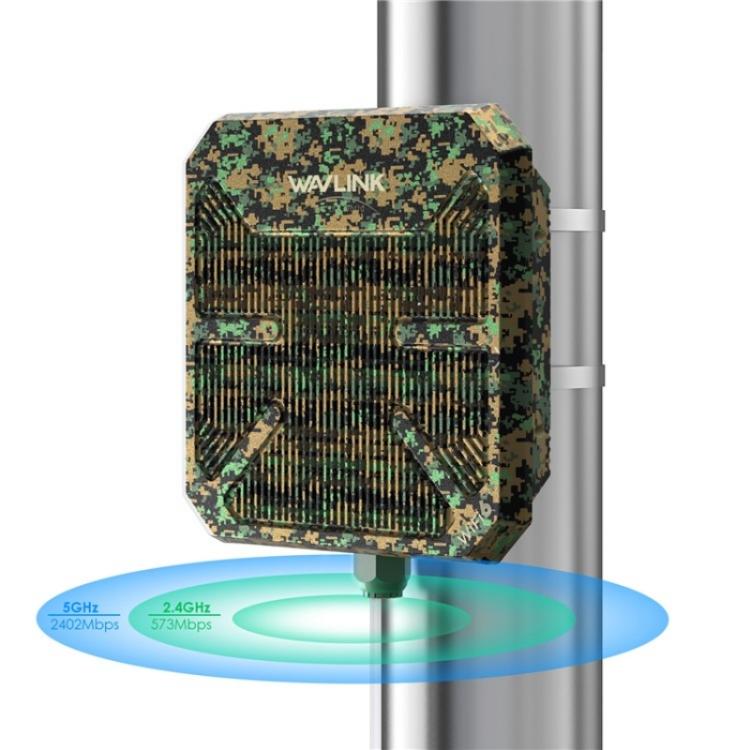 WAVLINK WN573HP3 Built-In 12dBi Directional Antenna Outdoor AX3000 Dual Band Repeater