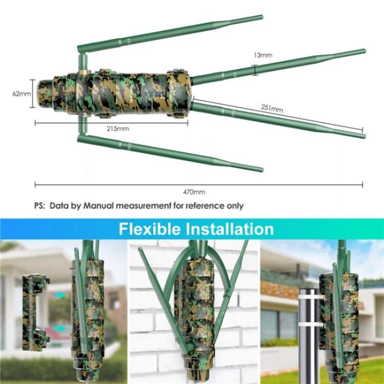 WAVLINK WN572HP3 With Poe High Gain Antennas AC1200 Dual Band WiFi Extender