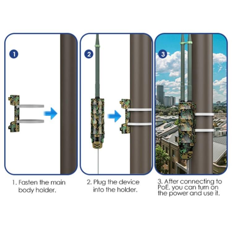 WAVLINK WN570HN2 Poe Weatherproof WiFi Extender 300Mbps High Power Outdoor Router