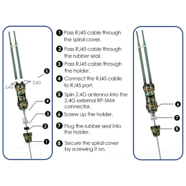 WAVLINK WN570HN2 Poe Weatherproof WiFi Extender 300Mbps High Power Outdoor Router