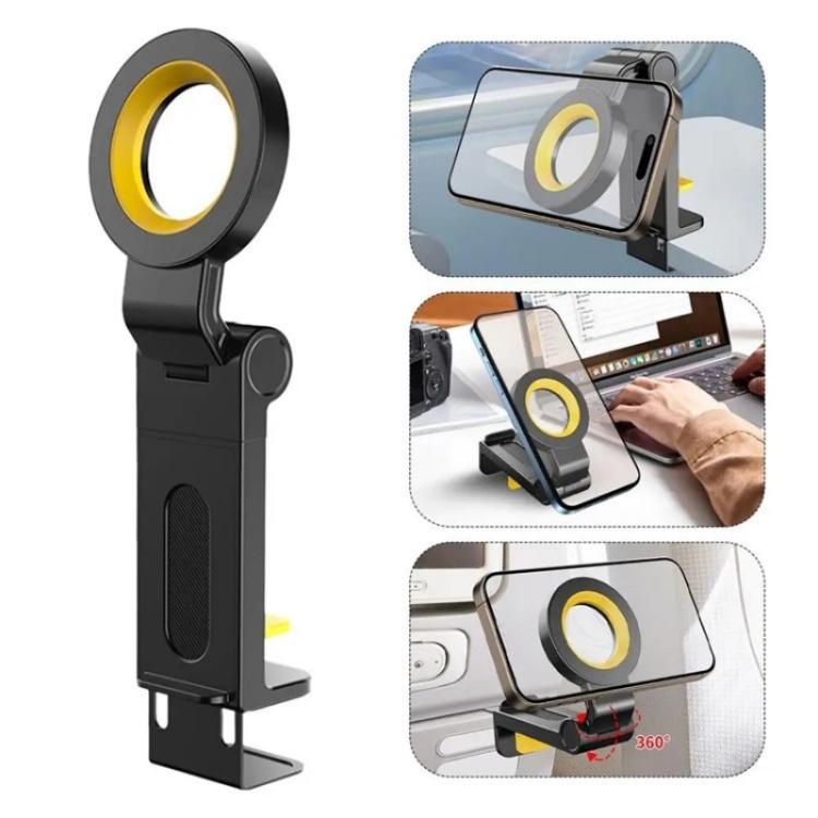 CH21 Portable Folding Travel Phone Holder Airplane Train Desktop Magnetic Phone Holder