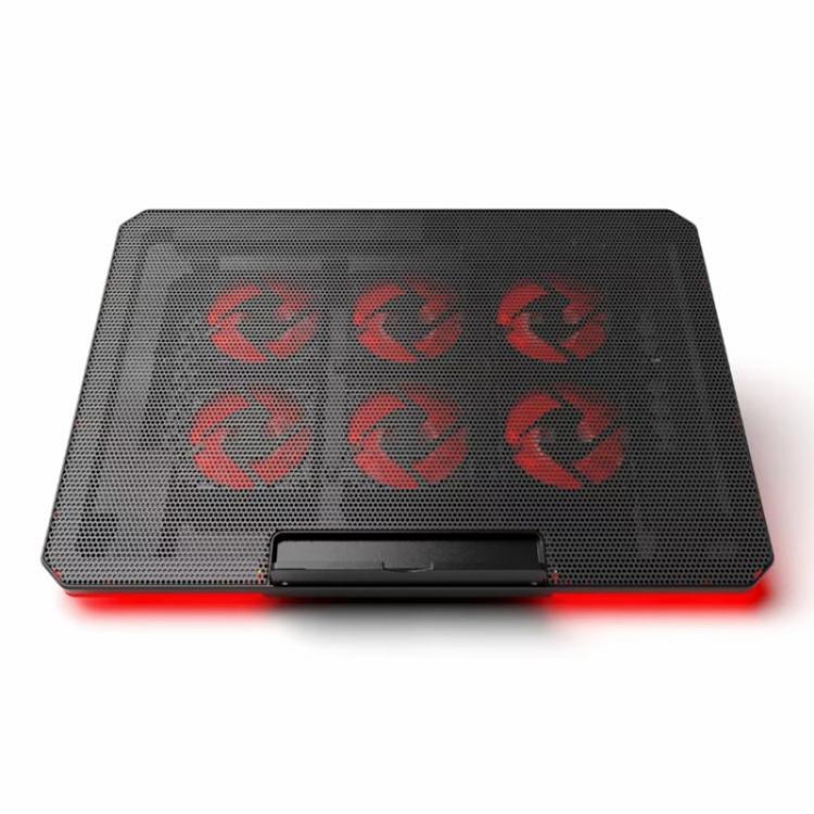 X8 Adjustable Height Notebook Cooler Foldable Laptop Stand 6 ARGB Fans Cooling Pad