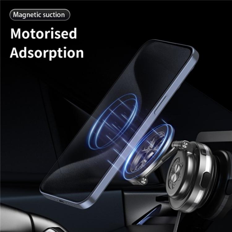 C6 Adjustable Folding Rotating Car Stand Vacuum Suction Cup Magnetic Phone Holder