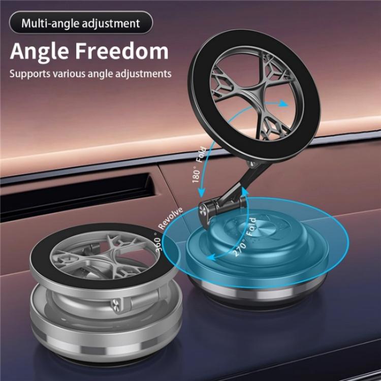 C6 Adjustable Folding Rotating Car Stand Vacuum Suction Cup Magnetic Phone Holder