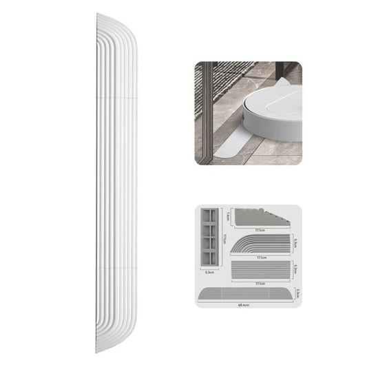 JUNSUNMAY For Ecovacs / iRobot / Mijia / Dreame Sweeping Robot Universal Silicone Threshold Bars Ramp Mat