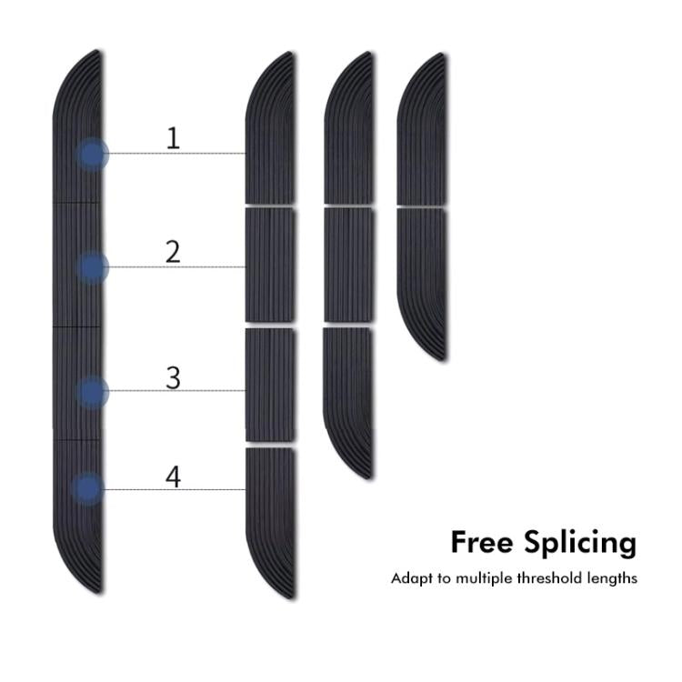 JUNSUNMAY For Ecovacs / iRobot / Mijia / Dreame Sweeping Robot Universal Silicone Threshold Bars Ramp Mat