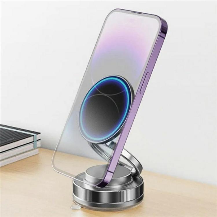 T28 Home Use Multifunctional Car Phone Holder Desktop Vacuum Suction Magnetic Stand