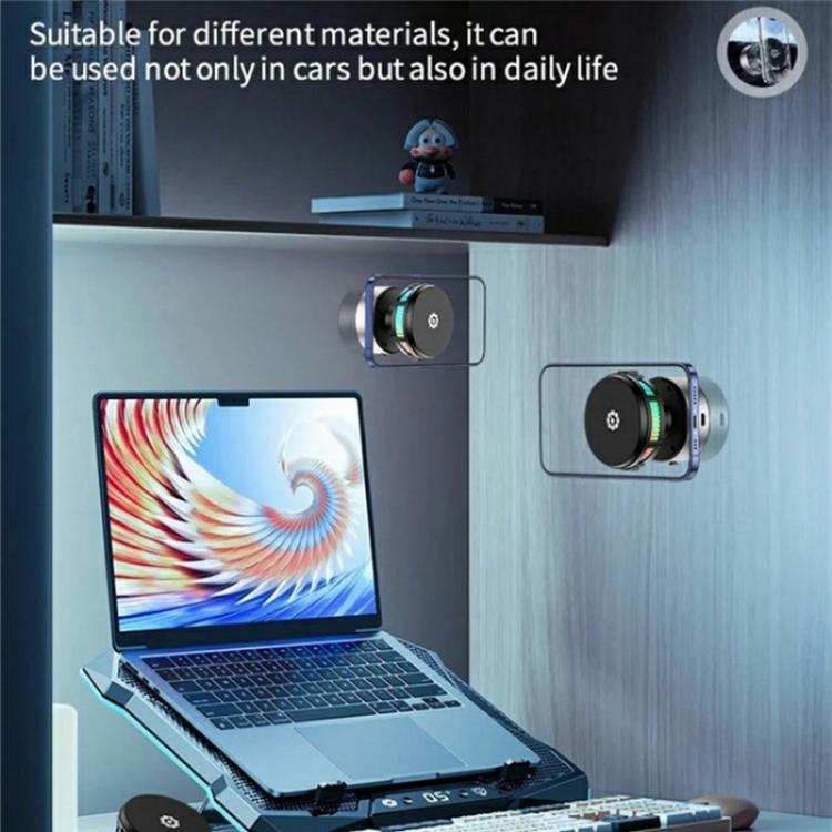 X19 Car Phone Holder 15W Wireless Charging Vacuum Suction Cooling Magnetic Phone Stand