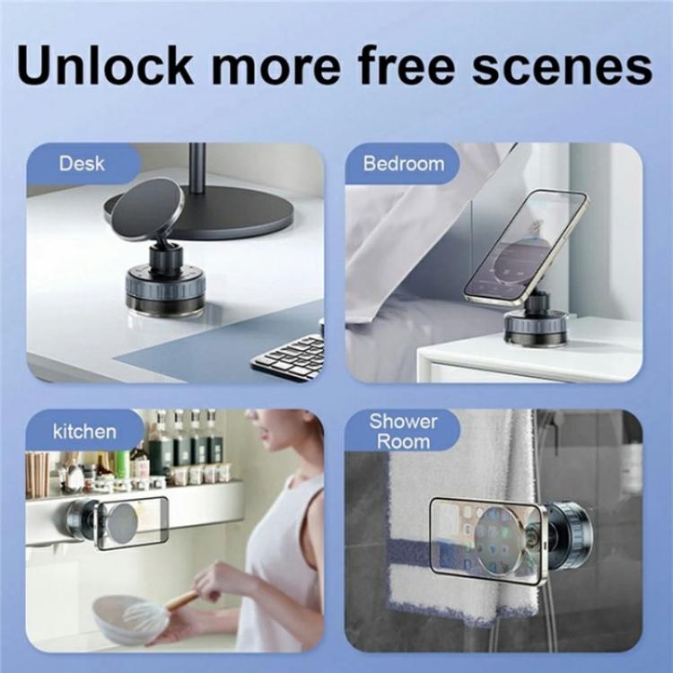 T26 Multi-Angle Adjustable Vacuum Suction Stand Magnetic Car Phone Holder