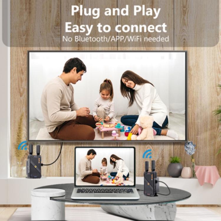 BOVBOX 082 1080P H.265 Low Latency 400m Transmitter Receiver HDMI Wireless Extender