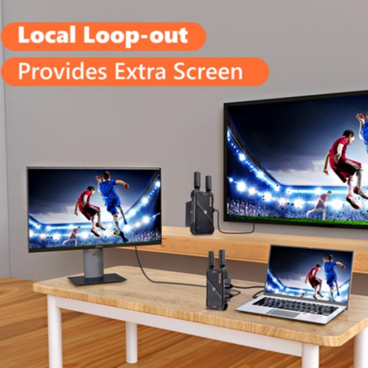 BOVBOX 082 1080P H.265 Low Latency 400m Transmitter Receiver HDMI Wireless Extender