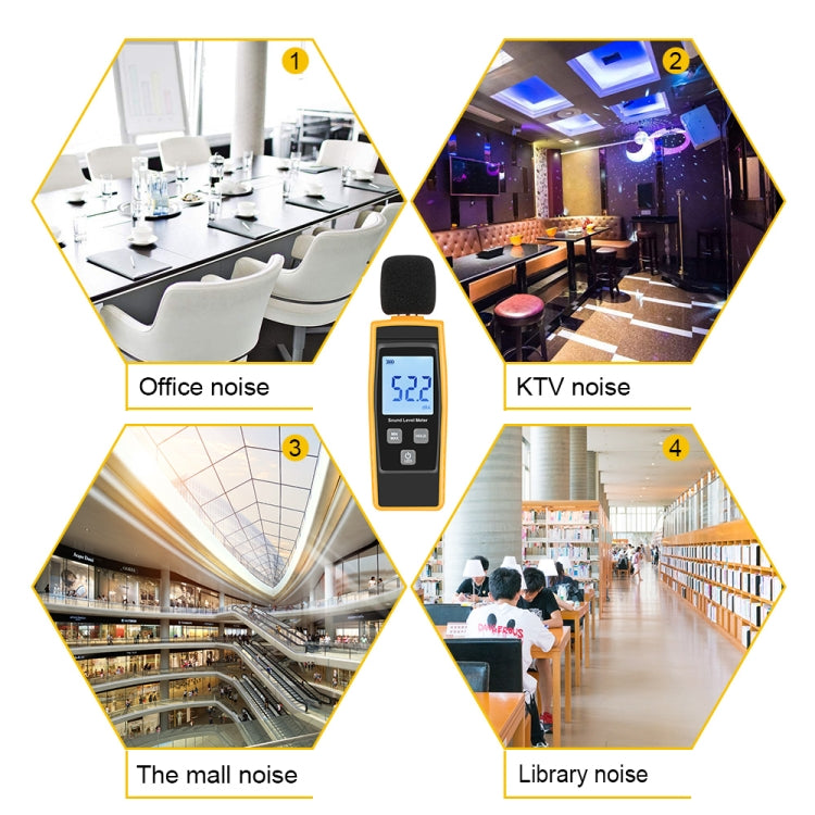 RZ1359 Digital Sound Level Meter DB Meters Noise Tester in Decibels LCD Screen