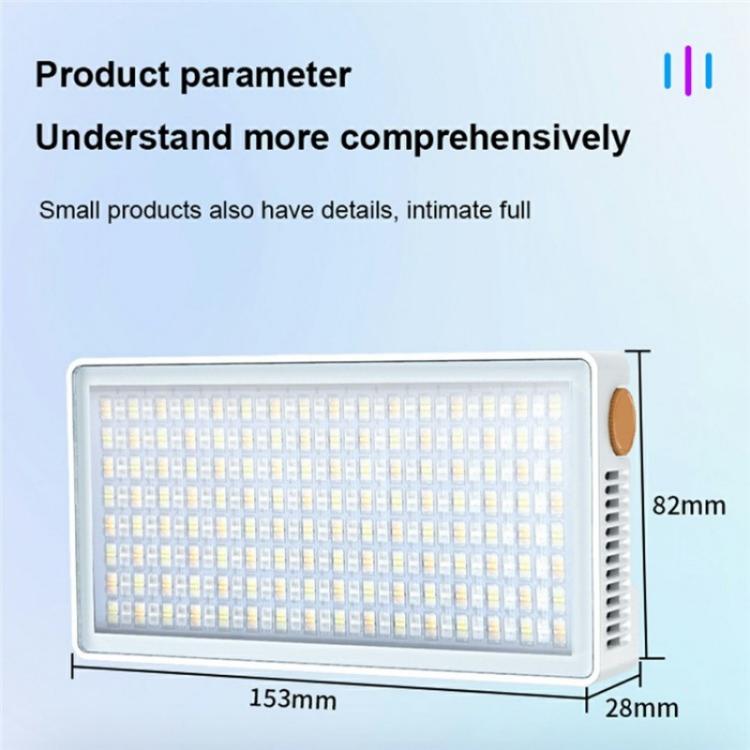 PB40R Video Live Streaming Portable RGB LED Video Light Pocket Photography Fill Light