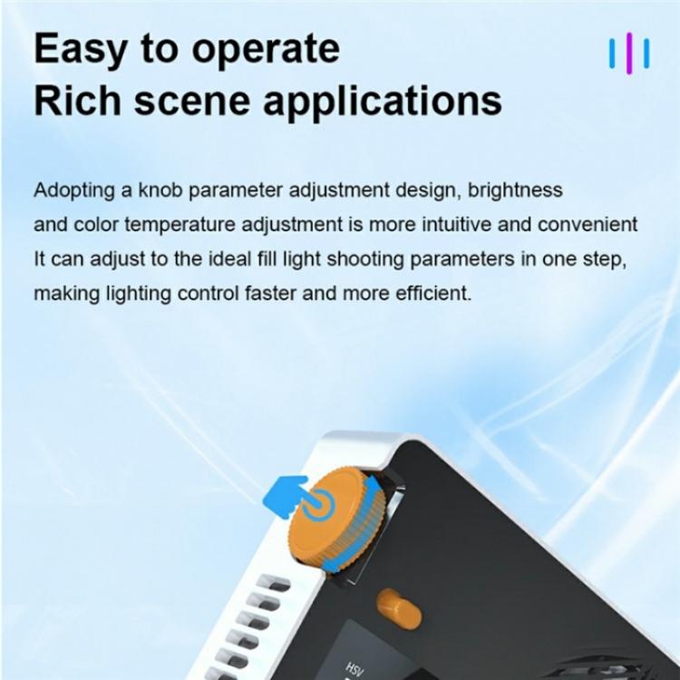 PB40R Video Live Streaming Portable RGB LED Video Light Pocket Photography Fill Light