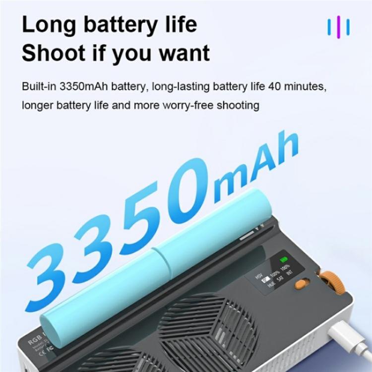 PB40R Video Live Streaming Portable RGB LED Video Light Pocket Photography Fill Light