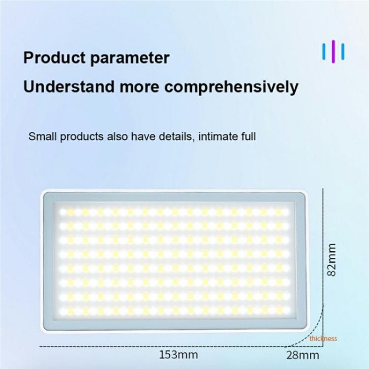 PB25R Live Streaming Portable Video Conference RGB LED Light Photography Pocket Fill Light