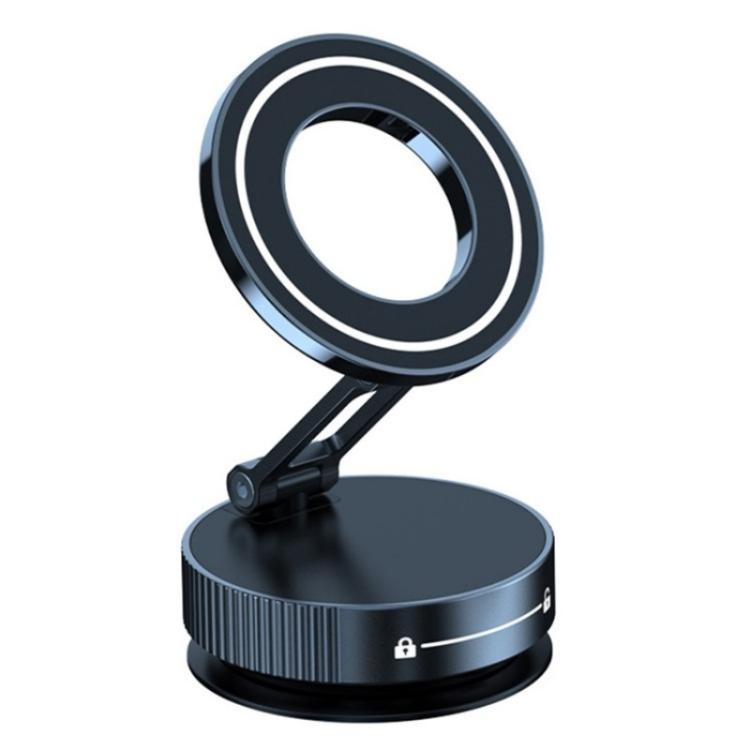 K11 Desktop Car Metal Cellphone Holder Foldable Vacuum Magnetic Phone Stand